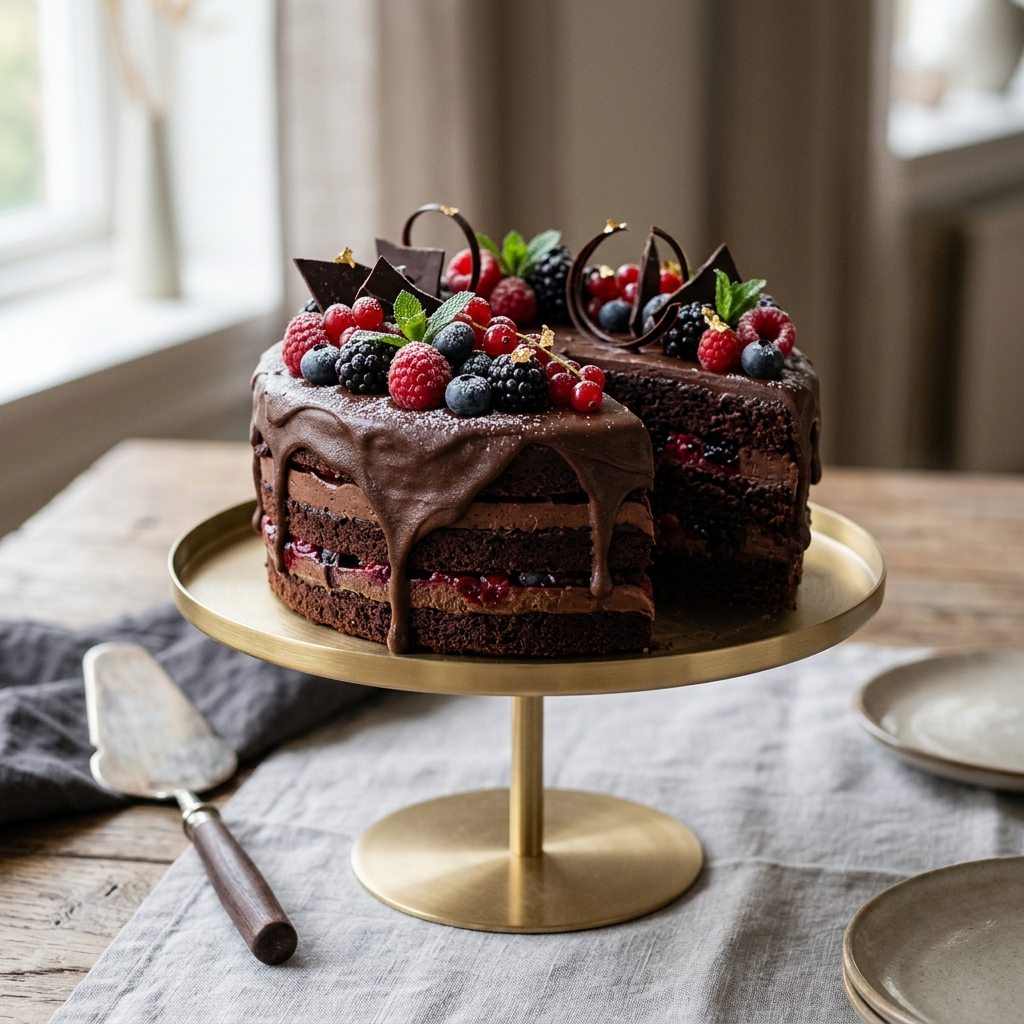 Lakakku Signature Chocolate Berry Cake